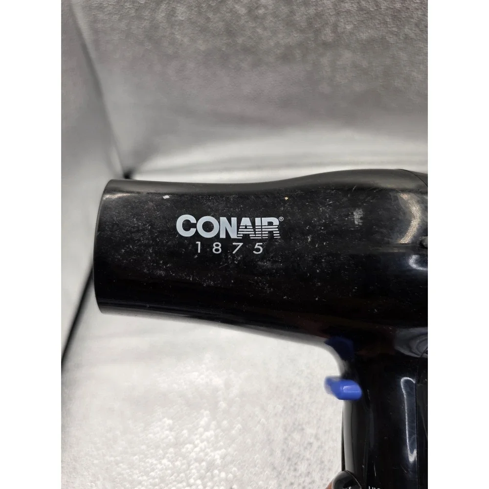 Conair 1875 Watt Hair Dryer Black Handheld Blow Dryer with‎ Cool Shot Button O2